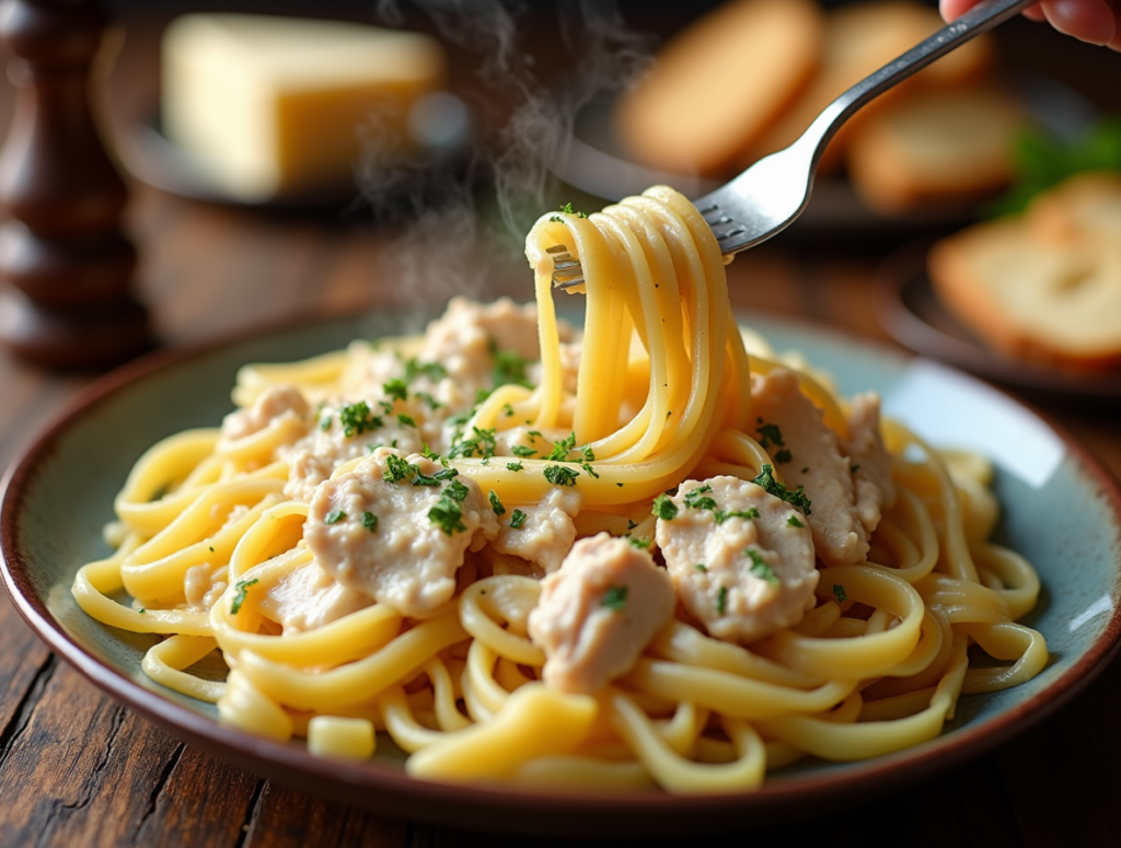 Rotisserie Chicken dinner, Rotisserie Chicken alfredo pasta